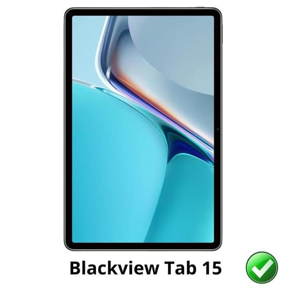 Skydd för skärm till Blackview Tab 15 [Paket 2] Ultra Tunn Plastfilm Skyddad Phonillico