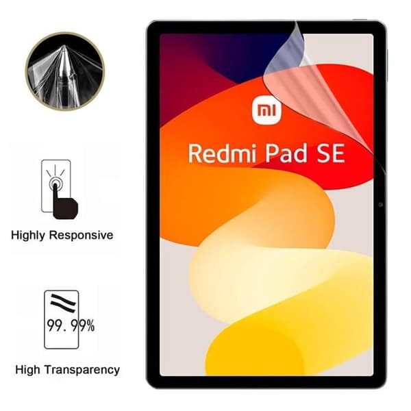 Skärmskydd - Phonillico - Xiaomi Redmi Pad SE - Paket 2 - Repellerande mot repor - Ultratunn