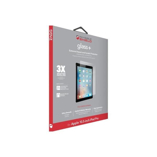 ZAGG InvisibleShield Glass+ - Skärmskydd - kristallklart - för Apple 10,5-tums iPad Pro