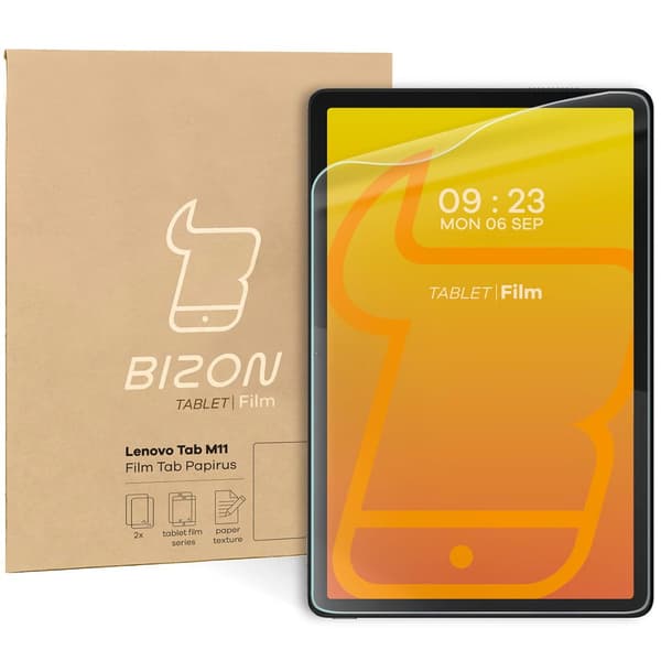 Bizon Film Tab Papirus pappersimitationsfolie för Lenovo Tab M11 1:a generationen, 2 stycken