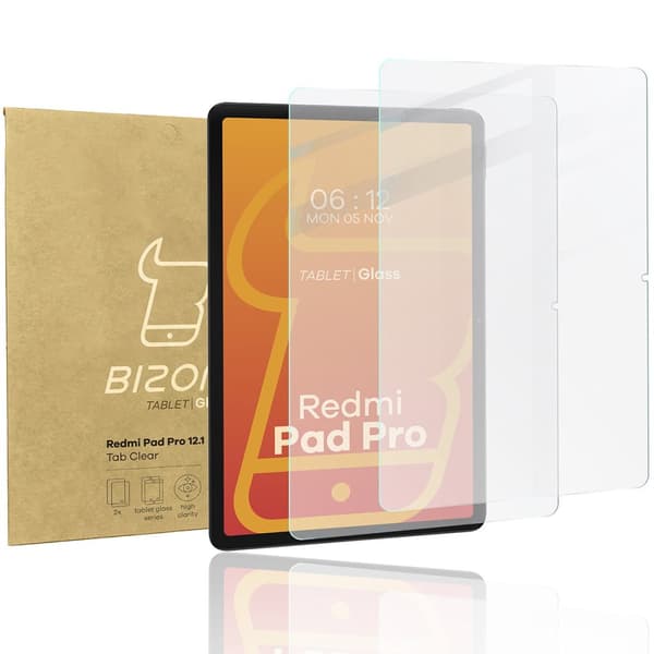 Bizon Glass Tab Klar härdat glas för Xiaomi Redmi Pad Pro 12.1, 2 st.