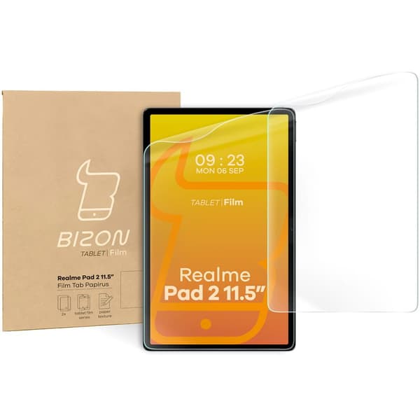 Bizon Film Tab Papyruspapper imiterande folie för Realme Pad 2 11.5'' 2 stycken