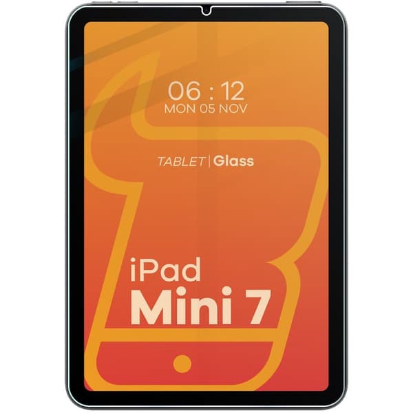Bizon Glass Tab klart hærdet glas til iPad Mini 7 generation. 2024 / iPad Mini 6. generation. 2021, 2 stk.