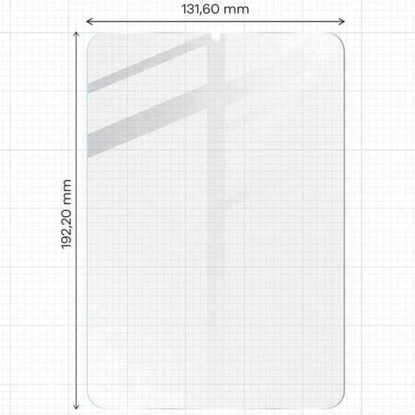 Bizon Glass Tab klart hærdet glas til iPad Mini 7 generation. 2024 / iPad Mini 6. generation. 2021, 2 stk.