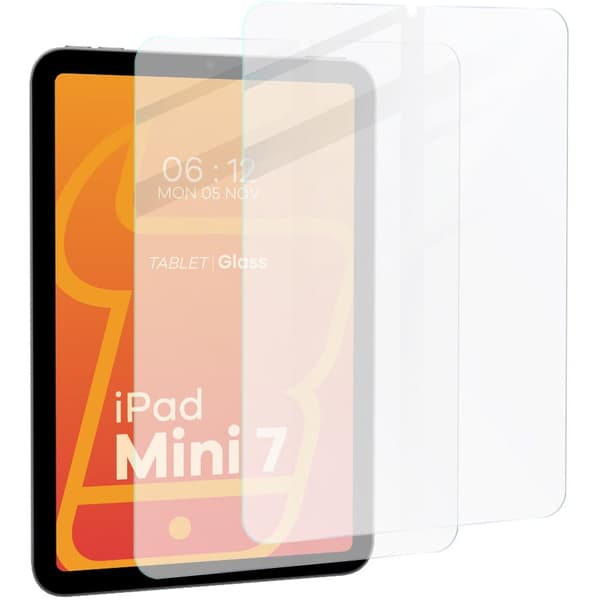 Bizon Glass Tab klart hærdet glas til iPad Mini 7 generation. 2024 / iPad Mini 6. generation. 2021, 2 stk.
