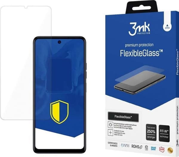Vitre - skärm för pekskärm 3mk Hybridglas FlexibleGlass pro Tecno Spark 10