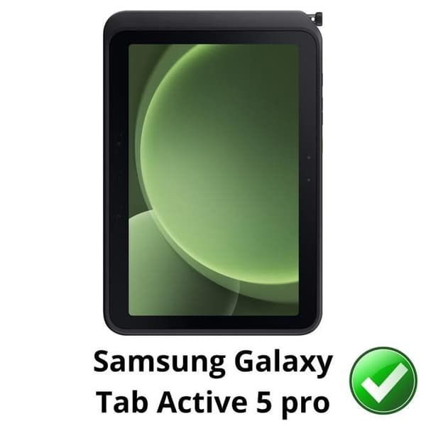 Skydd av skärm för Samsung Galaxy Tab Active 5 Pro [Pack 2] Plastfolieskydd Ultra Tunt Phonillico®