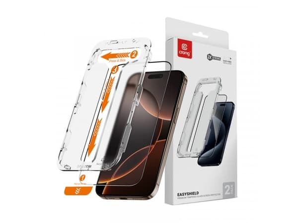Crong Szkło hartowane Crong EasyShield Apple iPhone 16 Pro Max [2 PACK]