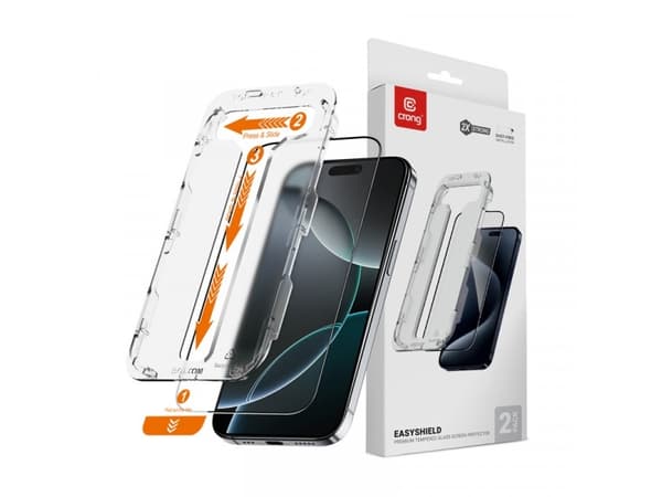 Crong Szkło hartowane Crong EasyShield Apple iPhone 16 Pro [2 PACK]