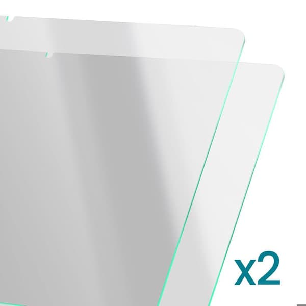 Set med 2 härdade glas för Honor Pad 10, rep resistant, avfasade, svarta