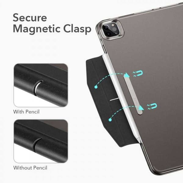 iPad Pro 12,9" 2021 Flip Case Hærdet glas ESR Ascend Trifold