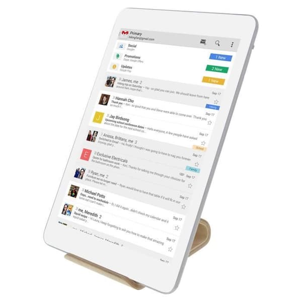 Stödbord - Trä - Smartphone och Tablet - Modern design - Antiglid - Beige