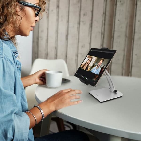 LinQ HD3285 Multi-Angle Stabil Base Desktop Tablet Smartphone Hållare Svart Grå