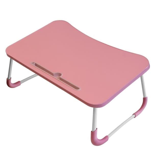 Sängbord - Mångsidig - Rosa - Höjd 26cm - Fällbara ben - Aluminiumlegering