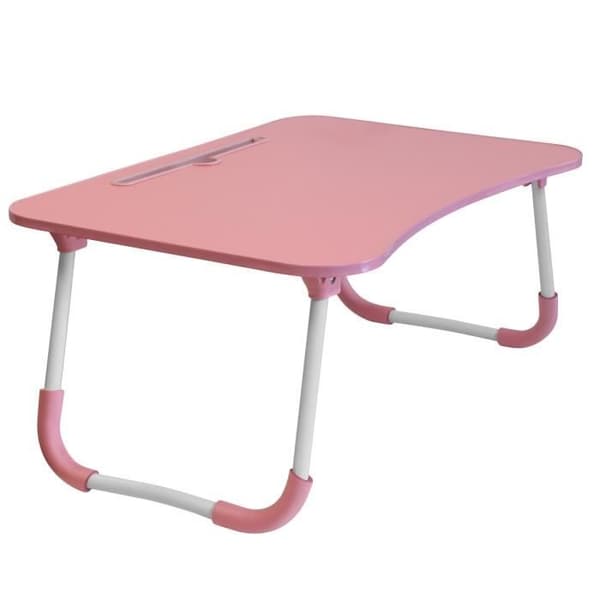 Sängbord - Mångsidig - Rosa - Höjd 26cm - Fällbara ben - Aluminiumlegering