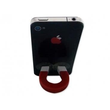 Sugkoppsmagnethållare - Smartphonetillbehör - Orange - Plast - 44x30x30 mm - 1 st.