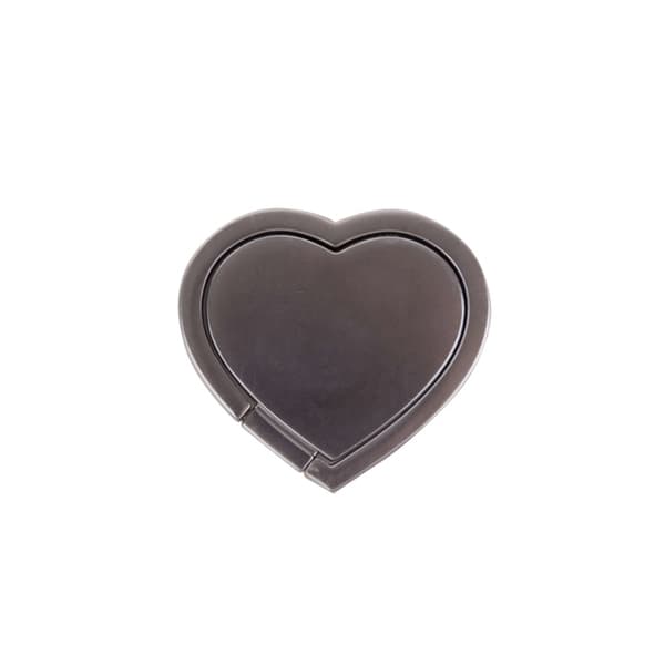 Gear Hållare Ring Hjärta Silver Matt