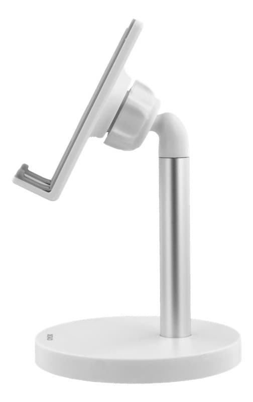 Desk phone and tablet holder white