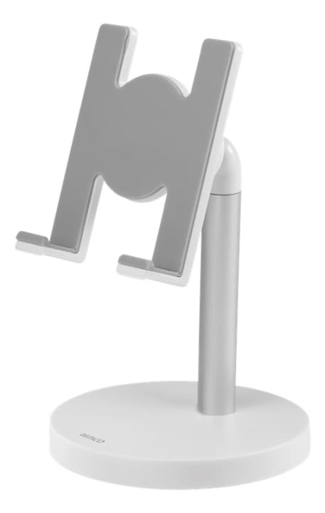 Desk phone and tablet holder white Hvid