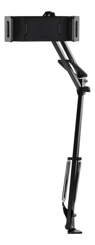 DELTACO Stativ för smartphones & surfplattor 4"-12.9", c-clamp, 360°