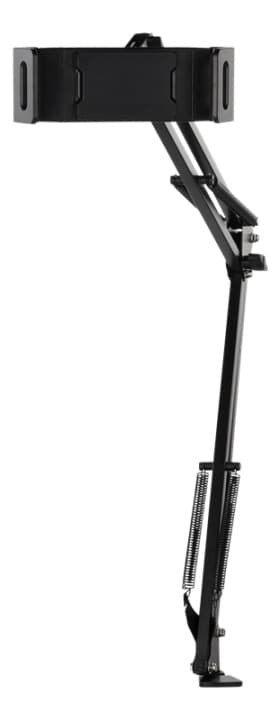 DELTACO puhelimen tai tabletin yleisteline, 4" - 12,9", puristin, mu musta