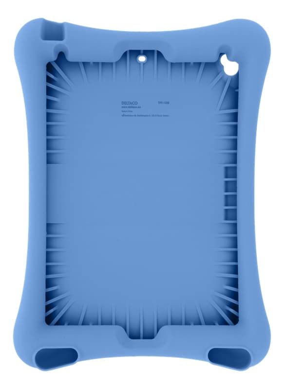 DELTACO Silikone cover til 10,2 "-10,5" iPads, stander, blå
