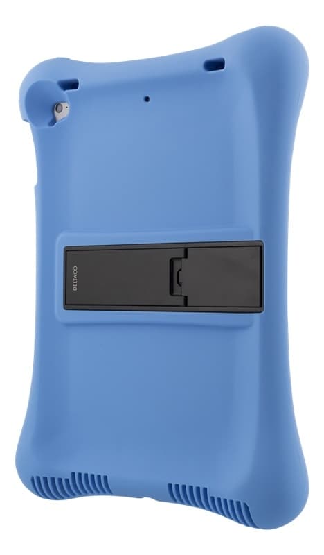 DELTACO Silikone cover til 10,2 "-10,5" iPads, stander, blå