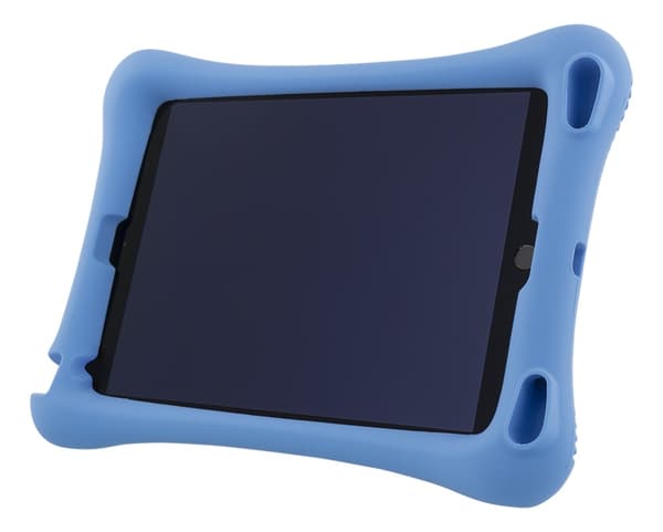 DELTACO Silikone cover til 10,2 "-10,5" iPads, stander, blå
