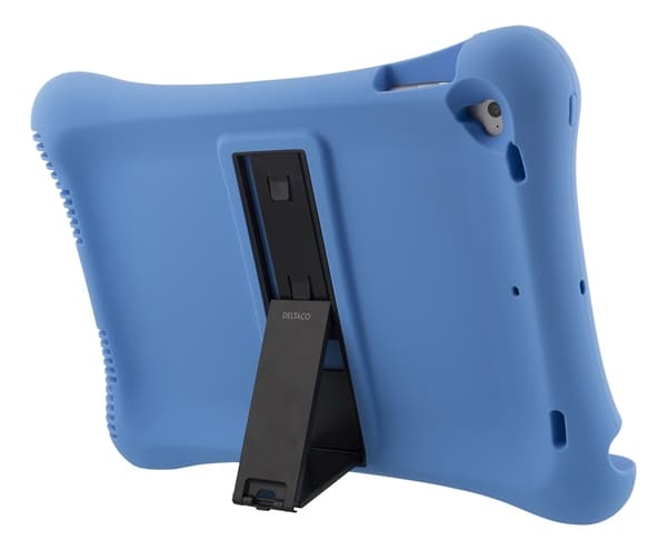 DELTACO Silikone cover til 10,2 "-10,5" iPads, stander, blå