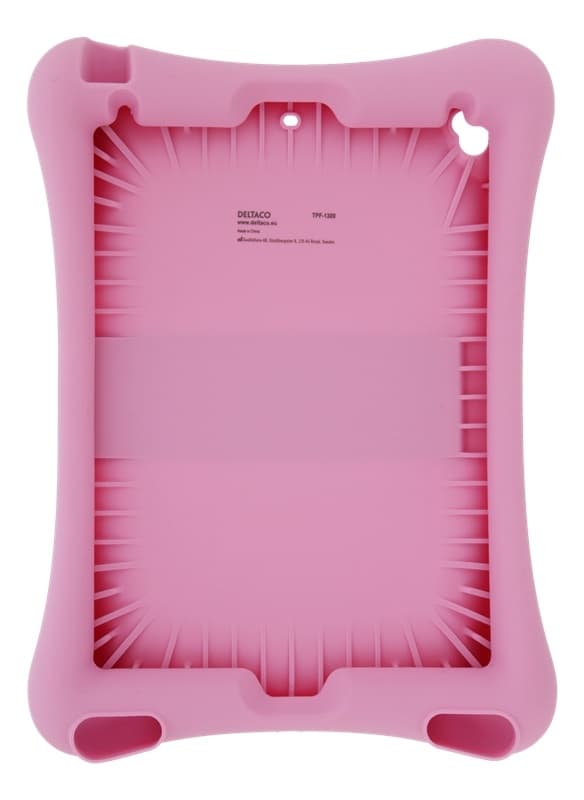 DELTACO Silikone cover til 10,2 "-10,5" iPads, stander, pink