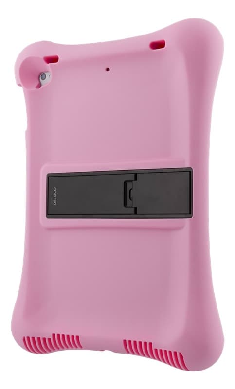 DELTACO Silikone cover til 10,2 "-10,5" iPads, stander, pink