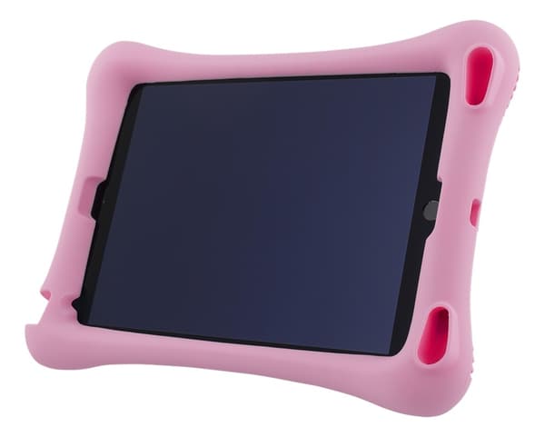 DELTACO Silikone cover til 10,2 "-10,5" iPads, stander, pink