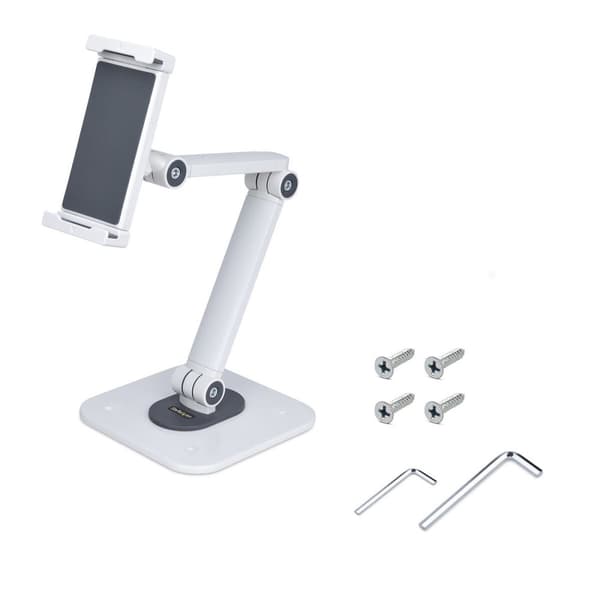 Tablet-holder Startech ADJ-TABLET-STAND-W Hvid
