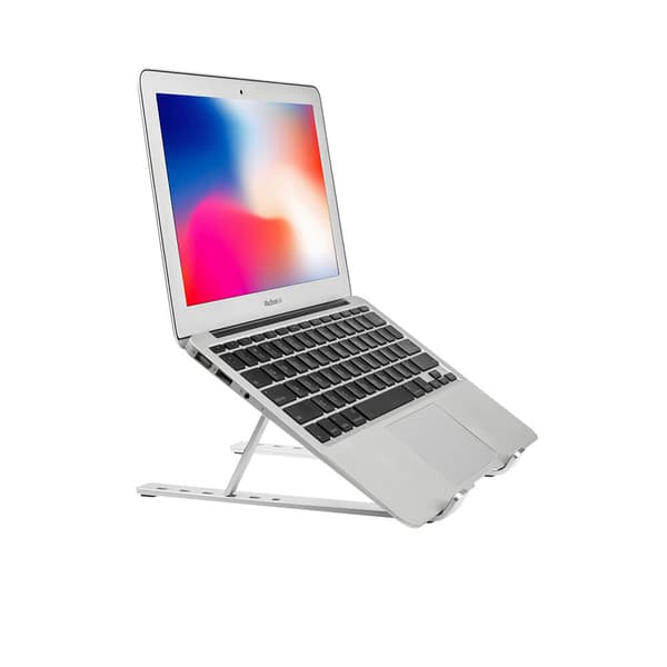Sammenleggbart Bærbart PC-stativ X-format Aluminium Sølv