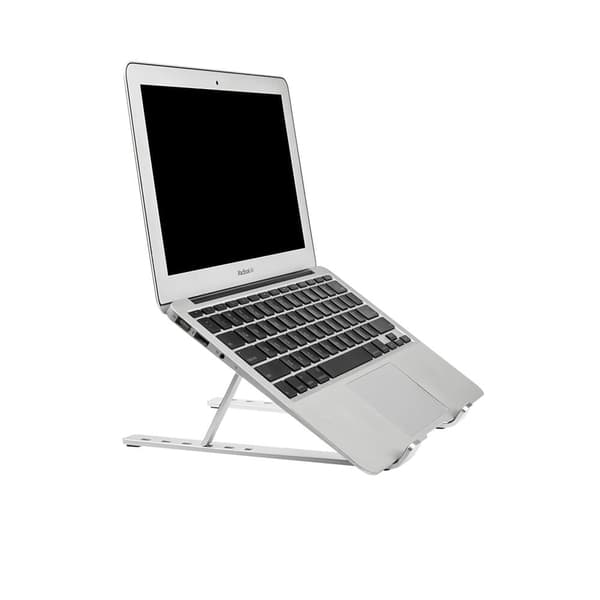 Sammenleggbart Bærbart PC-stativ X-format Aluminium Sølv