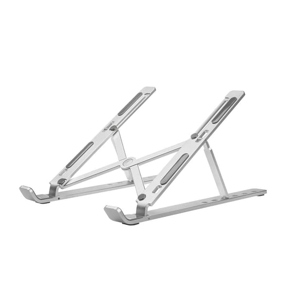 Sammenleggbart Bærbart PC-stativ X-format Aluminium Sølv