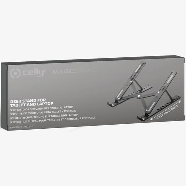 SWMAGICSTAND2 Bærbart bordstativ for laptop/nettbrett maks 15,6" Sort