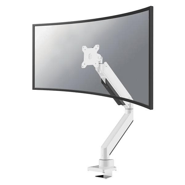Neomounts NM-D775WHITEPLUS Monitor arm 10-49" - gas spring - Topfix - 180°-stop Hvid
