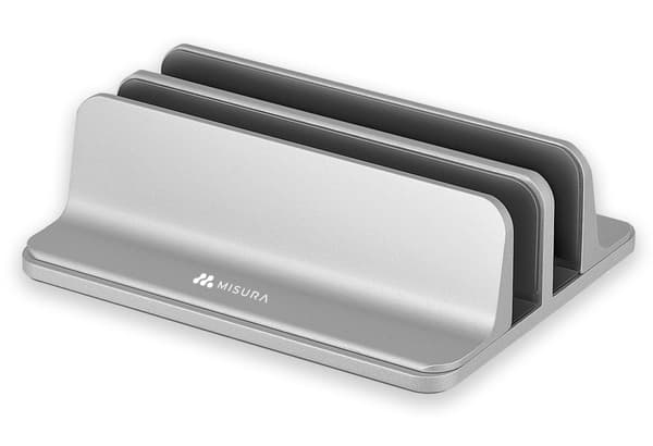 MISURA odkládací podstavec pro 2 notebooky MH03 stříbrný Aluminium