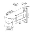 Miniatyrbild 3 av 6: Neomounts FPMA-W830BLACK Monitor/TV mount wall 10-27" - full motion