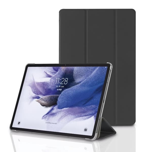 Hama "Fold Clear" Tablet Case for Samsung Galaxy Tab S7 FE/S7+/S8+ 12.4", black