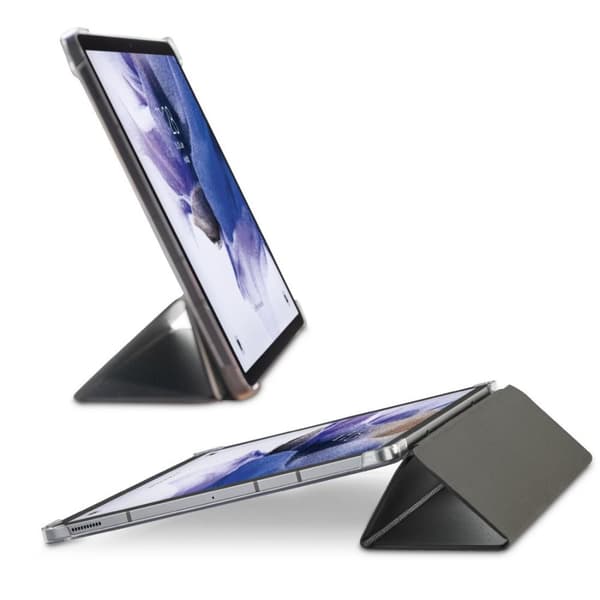 Hama "Fold Clear" Tablet Case for Samsung Galaxy Tab S7 FE/S7+/S8+ 12.4", black