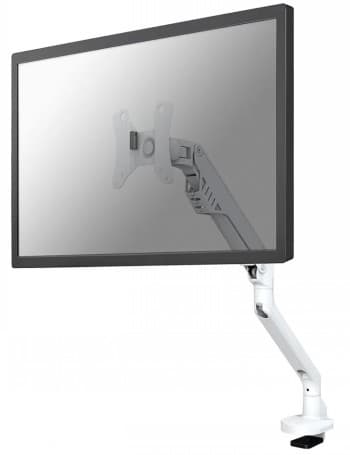 Neomounts FPMA-D750WHITE2/Držák displeje/na stůl/10-32"/svorka/VESA 100X100/nosn. 8kg/plynový píst/1 displej/bílý Hvit