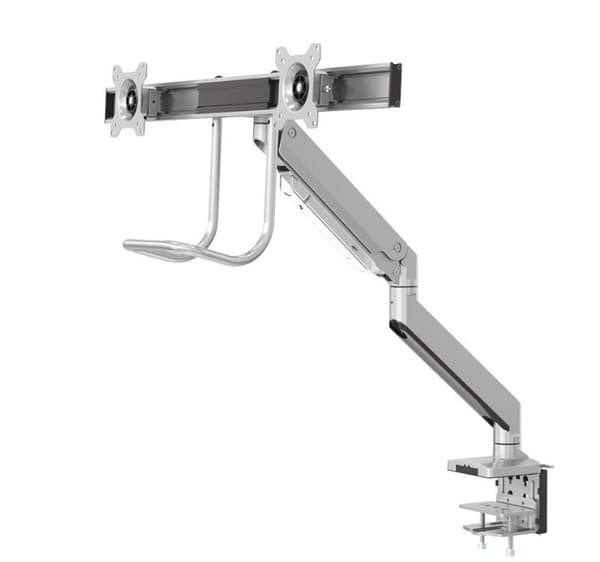 Neomounts Select  NM-D775DXSILVER / Flat Screen Desk mount (10-32") desk clamp/grommet / Silver Hopea