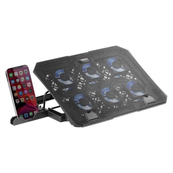 Mars Gaming MNBC23 - Kylsystem - 6 fläktar - för bärbar dator upp till 16' - 6 positioner - 2x USB 2.0