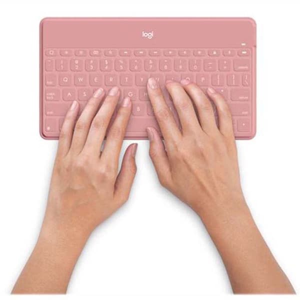 Logitech Trådløst Tastatur Keys-to-go Rosa Spanish QWERTY