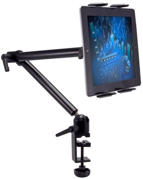 Arkon - TAB802 - Robust surfplattahållare för skrivbord eller rullstol för iPad Air, iPad Pro, iPad 4, 3, 2
