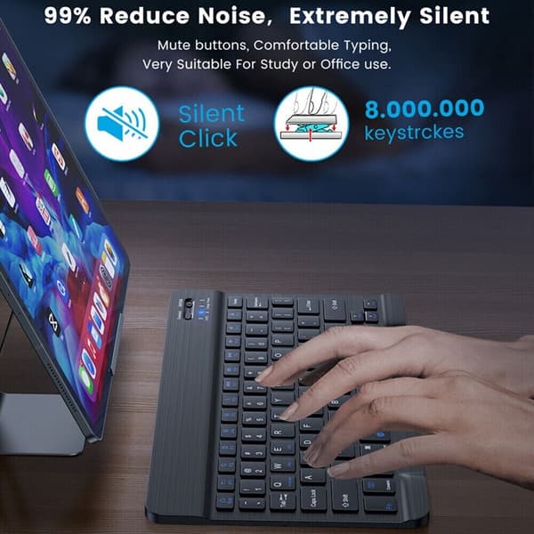 Universal Bluetooth Tablet Keyboard Case For Samsung Galaxy Tab A9+ 11″