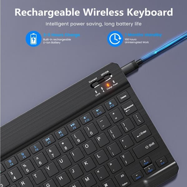 Universal Bluetooth Tablet Keyboard Case For Samsung Galaxy Tab S9 FE 10.9″