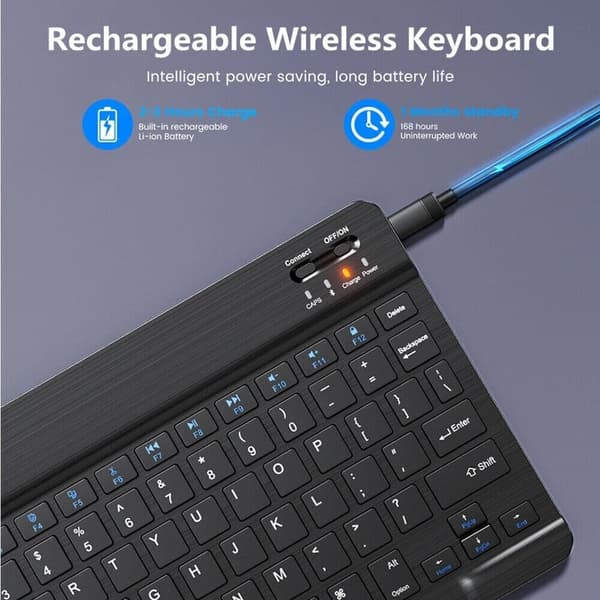Universal Bluetooth Tablet Keyboard Case For Lenovo Tab M10 FHD Plus 3rd Generation